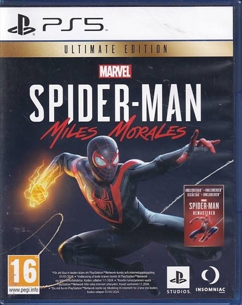 Marvel Spider-Man Miles Morales Ultimate Edition - PS5 (A-Grade) (Used) (eng)